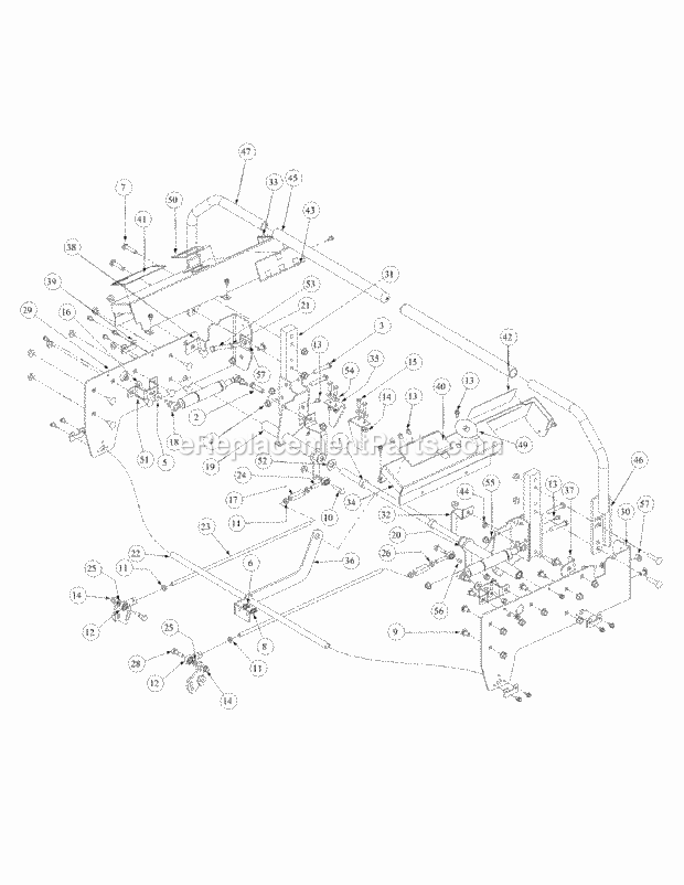 Control Assembly Diagram and Parts List for (53BB5DAV150) (2003) Cub Cadet Sprayer